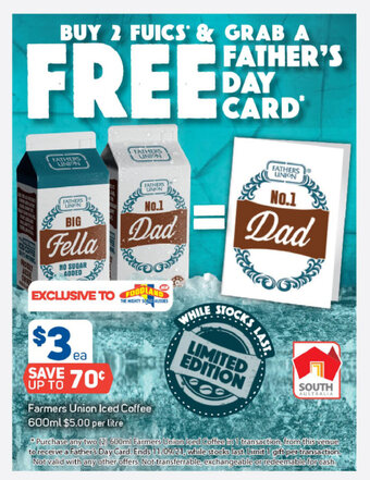 Foodland Farmers Union Iced Coffee 600ml offer
