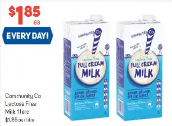 Foodland Community Co Lactose Free Milk 1L offer