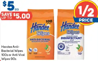 Foodland Handee Anti-Bacterial Wipes 100s or Anti Viral Wipes 90s offer