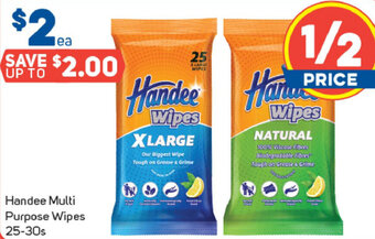 Foodland Handee Multi Purpose Wipes 25-30s offer
