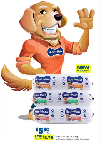Foodland Nutri-Mate Dog Rolls 3kg offer