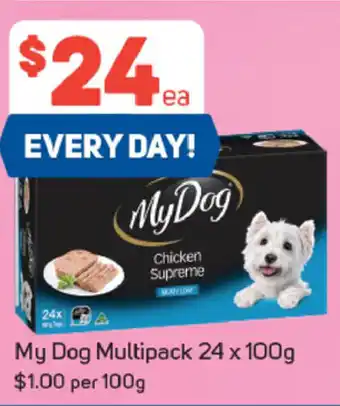 Foodland My Dog Multipack 24x100g offer