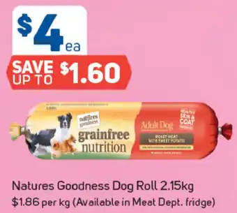 Natures Goodness Dog Rolls 2.15kg