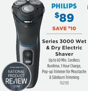 Betta Philips Series 3000 Wet & Dry Electric Shaver offer