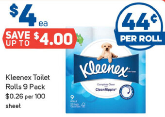 Foodland Kleenex Toilet Rolls 9 Pack offer