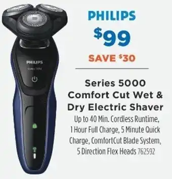 Betta Philips Series 5000 Comfort Cut Wet & Dry Electric Shaver offer
