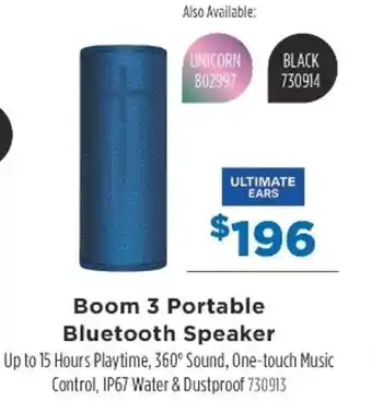 Betta Boom 3 Portable Bluetooth Speaker offer