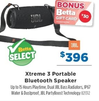 JBL Xtreme 3 Portable Bluetooth Speaker