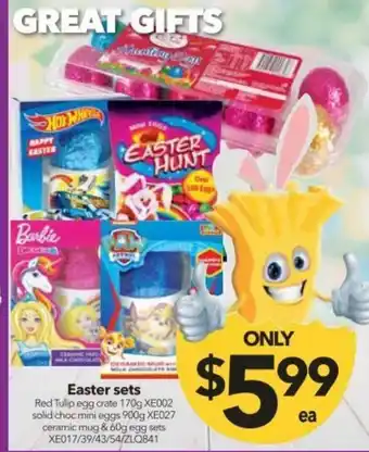 Cheap as Chips Easter Sets offer