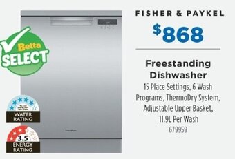 Fisher & Paykel Freestanding Dishwasher
