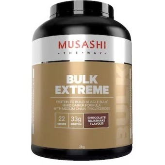 Musashi bulk extreme protein powder chocolate milkshake 2kg