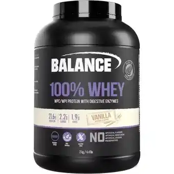 healthylife Balance 100% whey vanilla 2kg offer