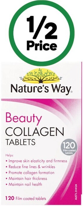 Woolworths Nature’s way beauty collagen tablets pk 120~ offer