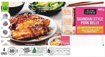 Woolworths Woolworths cook shanghai style pork belly 600g offer