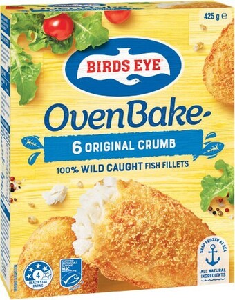 Woolworths Birds eye oven bake fish 425g – from the freezer offer