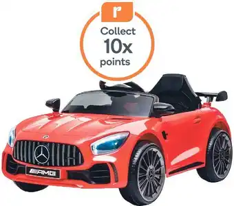 Woolworths Bopeep kids ride on car 12v battery mercedes-benz licensed amg gtr toy remote control – red offer
