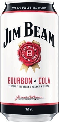 Woolworths Jim beam white label cola cans 10x375ml offer