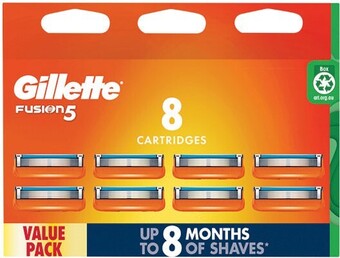 Woolworths Gillette fusion manual blades pk 8 offer