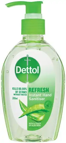 Woolworths Dettol liquid antibacterial instant hand sanitiser 200ml offer