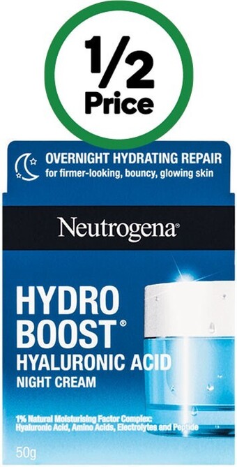Woolworths Neutrogena hydro boost night concentrate 50g offer