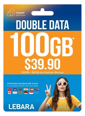 Coles Lebara $39.90 starter pack offer
