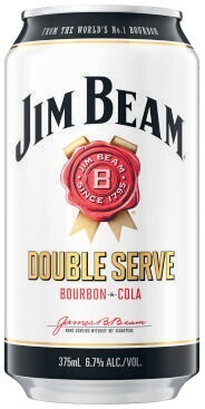 Coles Jim beam white double serve 6.7% cans 10x375ml offer
