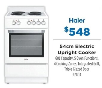 Betta Haier 54cm Electric Upright Cooker offer