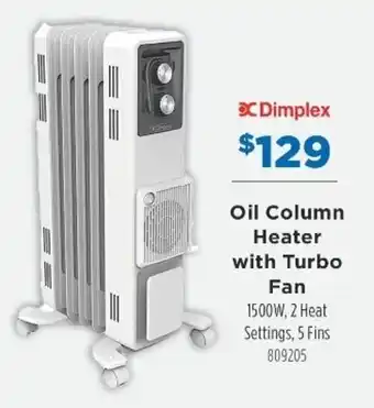 Betta Oil Column Heater with Turbo Fan offer