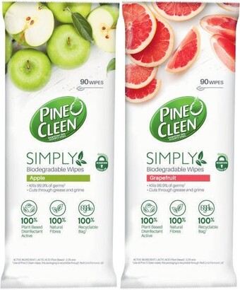 Coles Pine O Cleen Simply Biodegradable Wipes 90 Pack offer