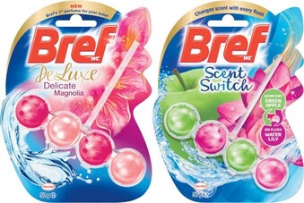 Coles Bref Colour, Scent Switch, Deluxe or Pro Nature Toilet Cleaner 50g offer