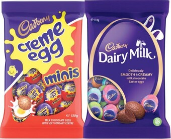 Coles Cadbury Small Egg Bag 110g-125g offer