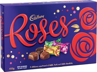 Coles Cadbury Roses Boxed Chocolate 450g offer