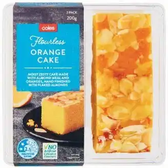 Coles Coles Flourless Orange Slice 2 Pack 200g offer