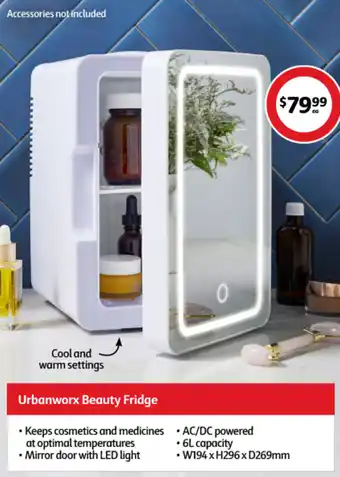 Coles Urbanworx Beauty Fridge offer