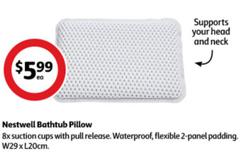 Coles Nestwell Bathtub Pillow offer