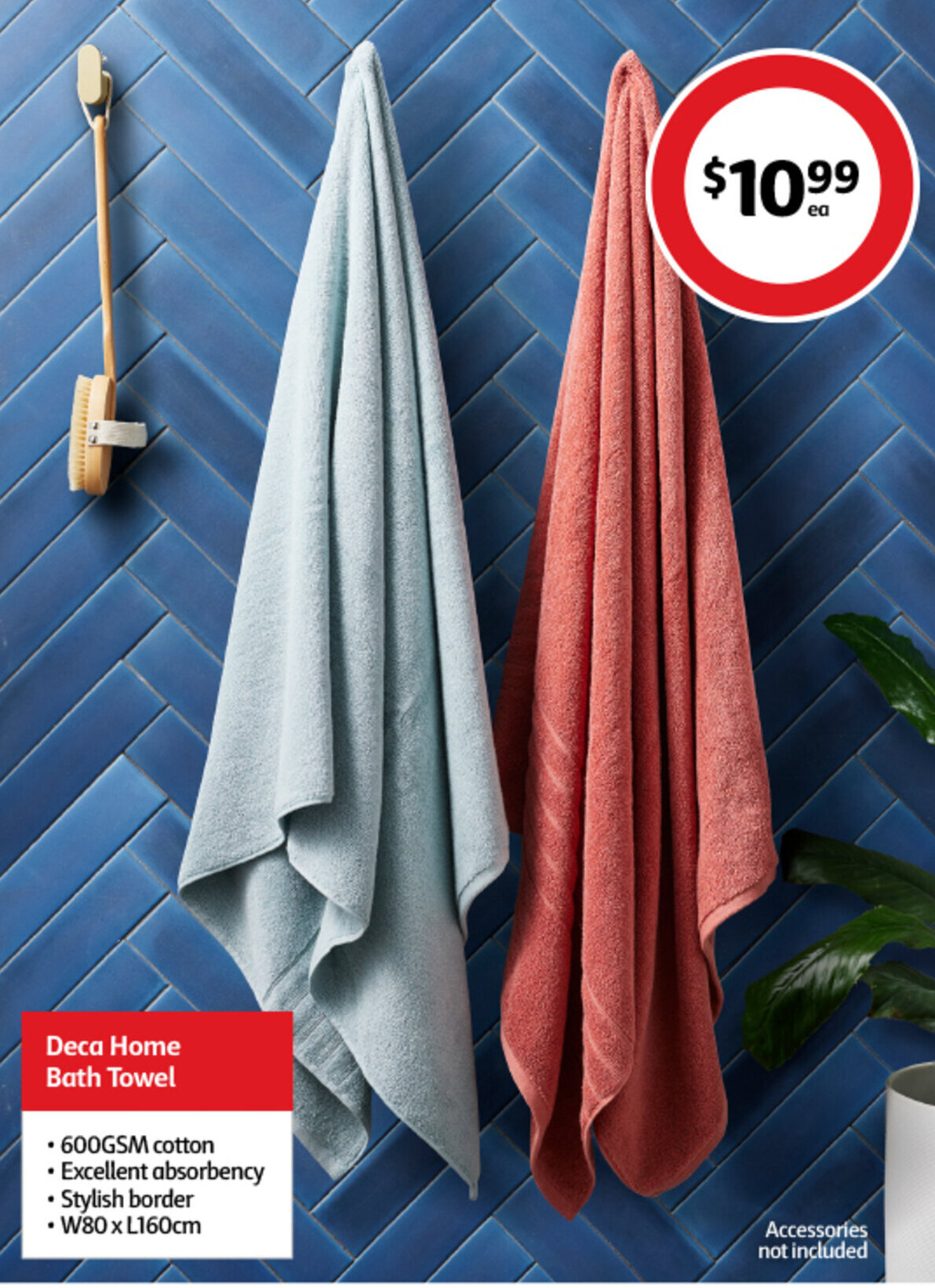 Deca Home Bath Towel offer at Coles