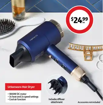 Coles Urbanworx Hair Dryer offer