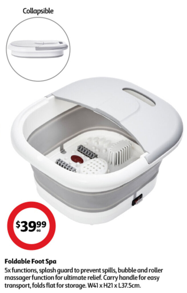 Foldable Foot Spa offer at Coles