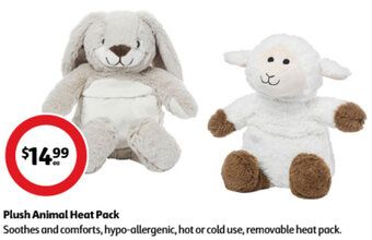 Coles Plush Animal Heat Pack offer