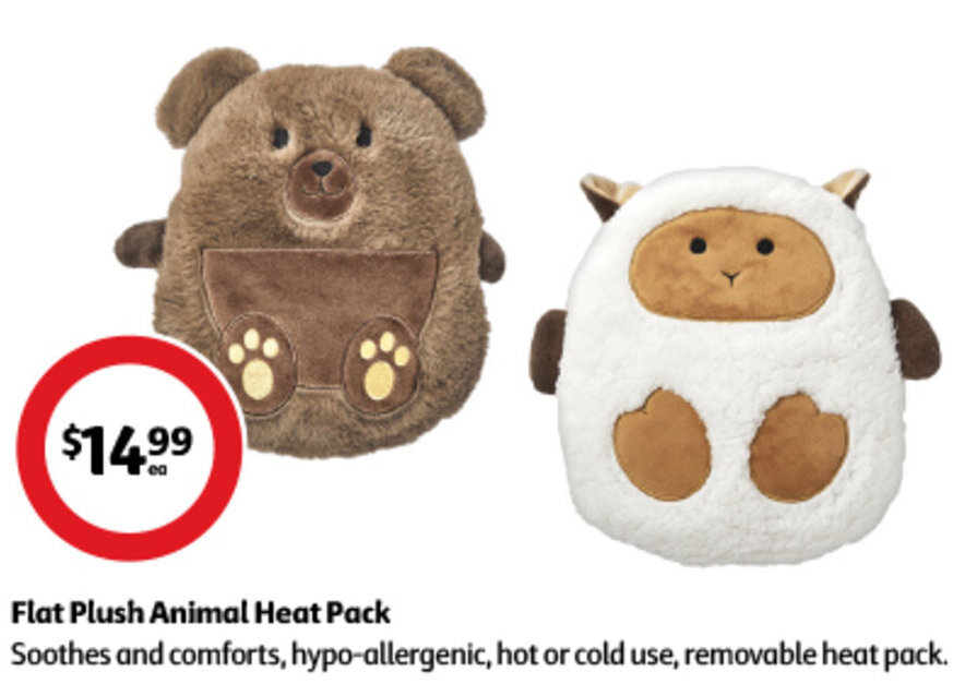 Flat Plush Animal Heat Pack offer at Coles