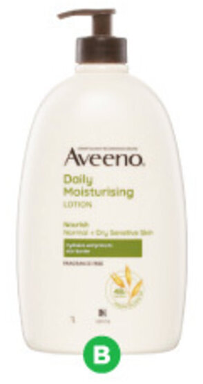 Aveeno Daily Moisturising Fragrance Free Body Lotion 1 Litre
