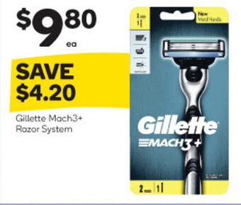 Woolworths Gillette Mach3+ Razor System offer