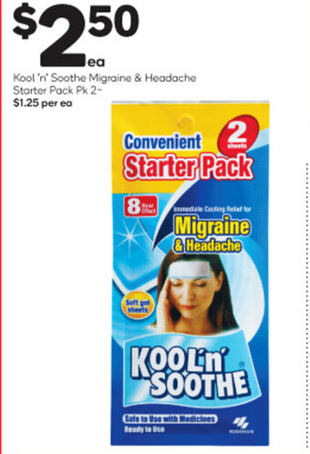Kool 'n' Soothe Migraine & Headache Starter Pack Pk 2
