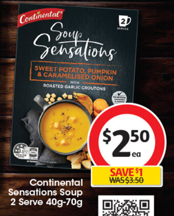 Coles Continental Sensations Soup 2 Serve 40g-70g offer