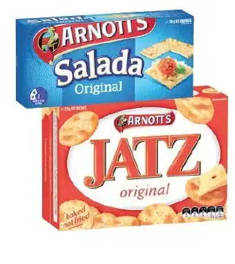 Coles Arnottu2019s Cruskits or Salada Crispbread 125g-250g or Jatz Crackers 225g offer