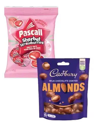 Coles Pascall or Sour Patch Bag 160g-350g or Cadbury or Europe Bitesize 110g-135g offer