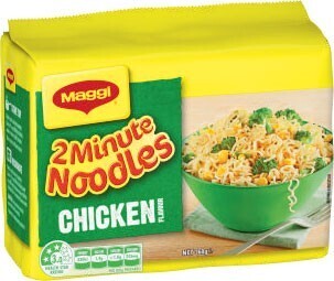 Coles Maggi 2 Minute Noodles 5 Pack 335g-370g offer