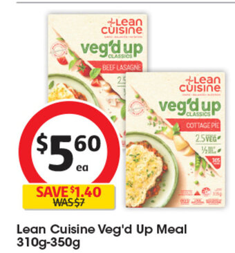 Coles Lean Cuisine Veg'd Up Meal 310g-350g offer