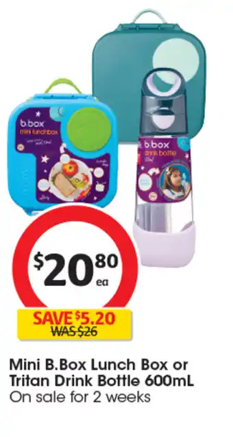Coles Mini B.Box Lunch Box or Tritan Drink Bottle 600mL offer