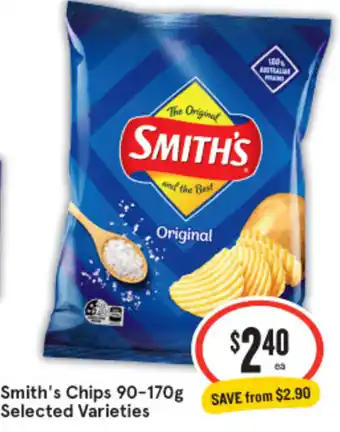 IGA Smith's Chips 90-170g offer